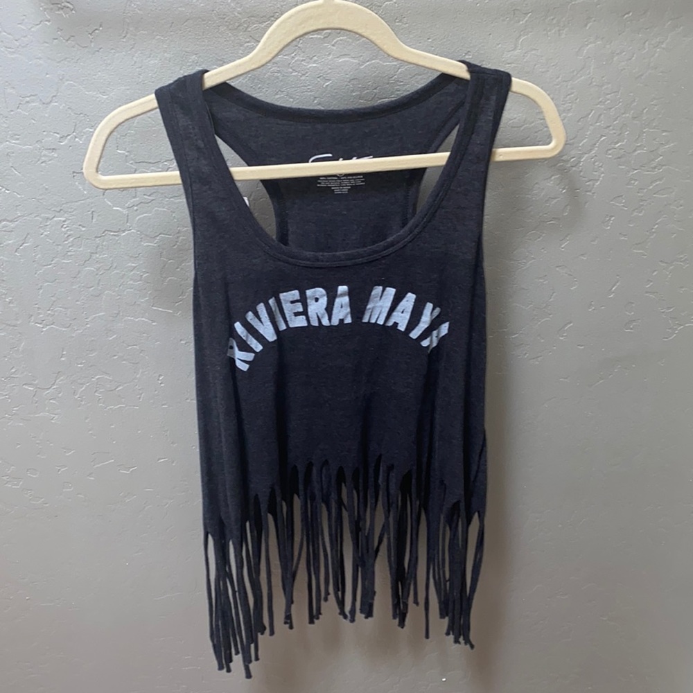 Riviera Maya Fringe tank top- NWT
